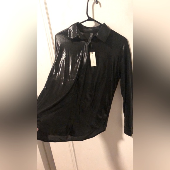 NWT Anthropologie Semi Sheer Button Down - Picture 2 of 7